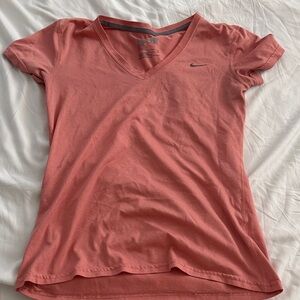 Nike Women's Coral V-Neck Tee